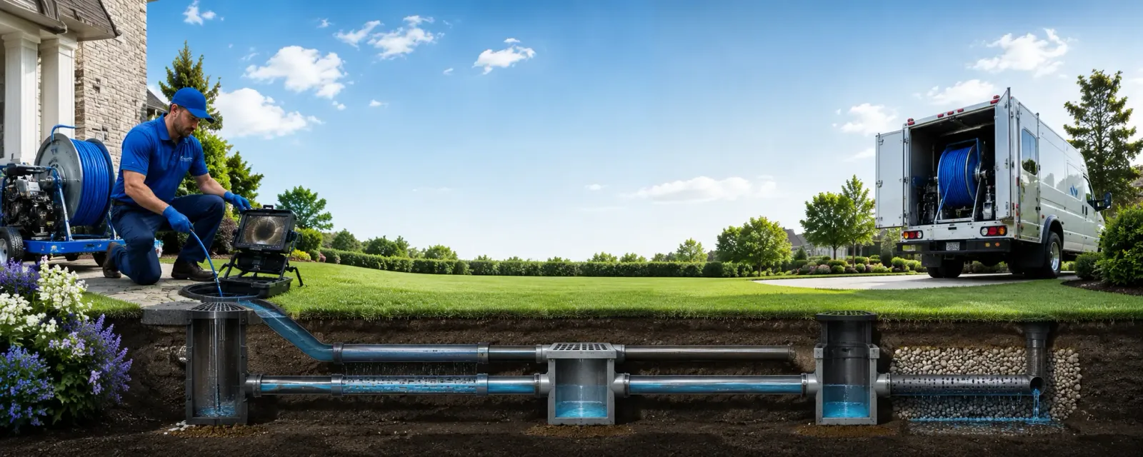 Outdoor drain cleaning information for Glen Dale, WV